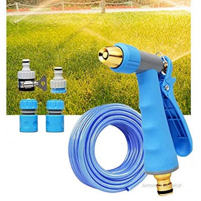 Reinigungsspritze Daumensteuerung Gartenschlauch Sprayer Düse Geeignet for Bewässerung Garten duschen Haustiere und Autos waschen Size : 15m Suit